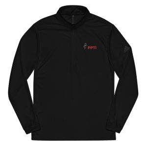A black pullover heather jacket with the Premier Pain Treatment Institute logo on the front