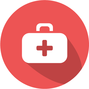 A graphic of a first aid kit